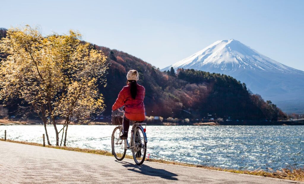 Sightseeing by Mount Fuji