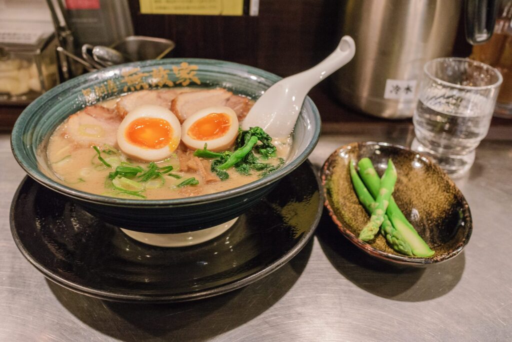 A bowl of Mutekiya Ramen as a must-try dish in Japan