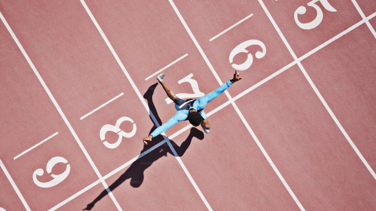 A woman athlete in the Olympics