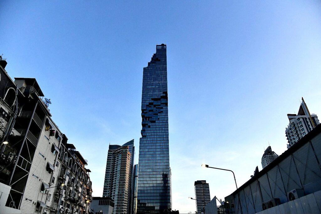 The Standard hotel in the towering King Power Mahanakhon