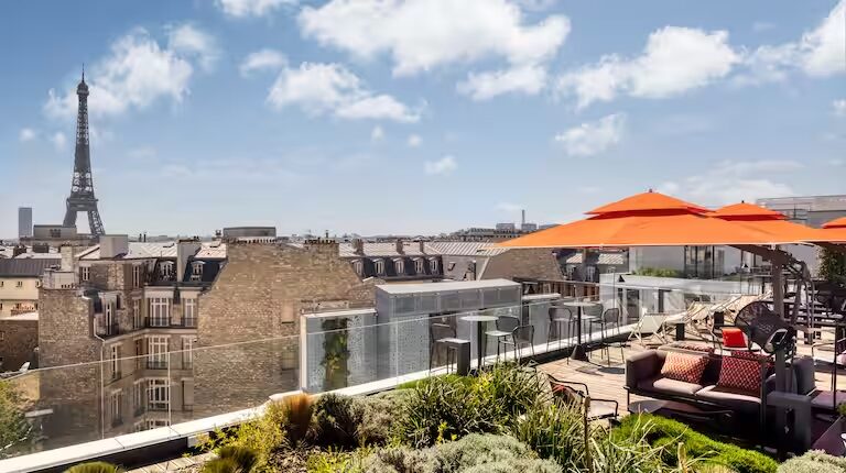 the view from Canopy by Hilton Paris Trocaderos rooftop