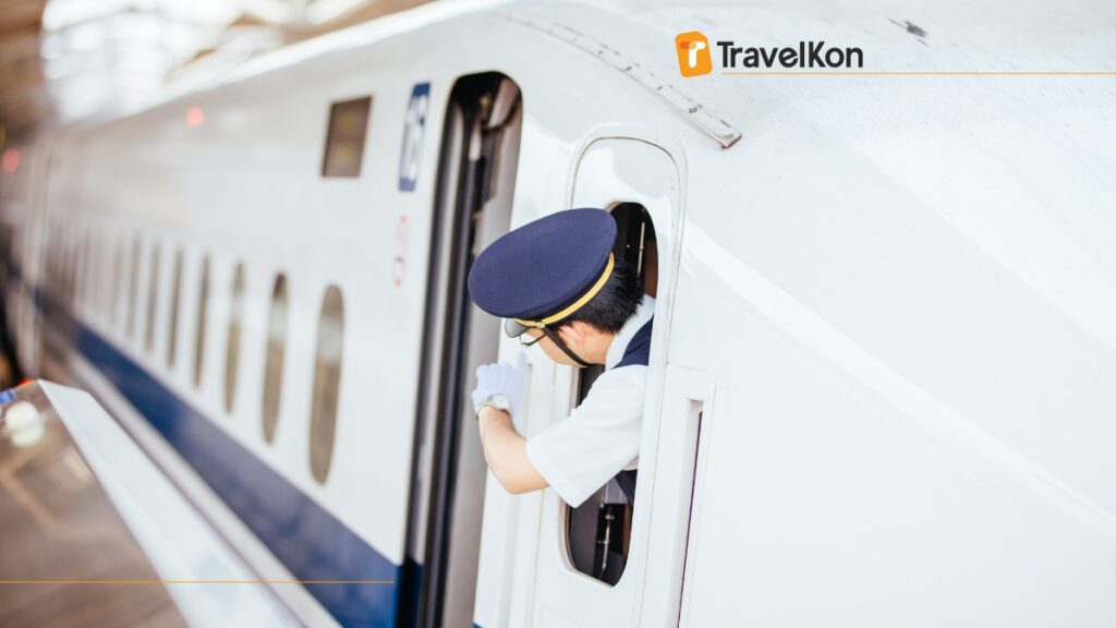 Shinkansen japan's bullet train driver looks at the schedule