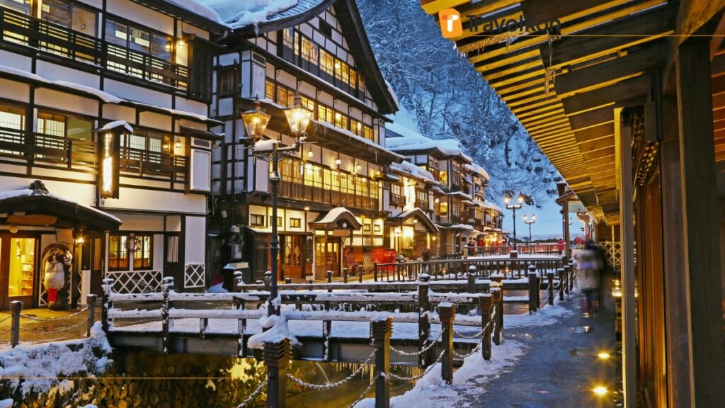 snowy residential streets in japan