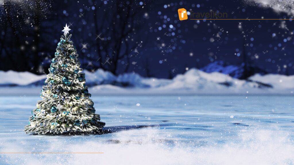 white christmas tree